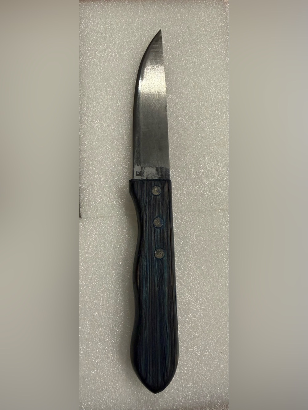 Custom Repurposed Vintage Utility Knife With Blue/Black Tone Handle - Sharp